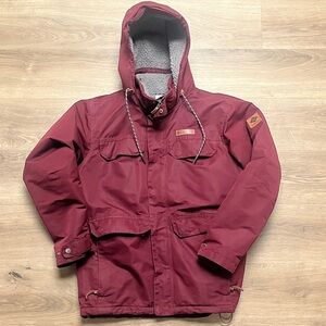 Columbia Men's Burgundy Hooded Jacket
